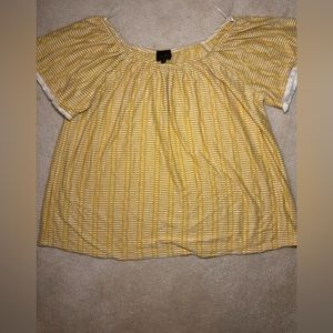 Anthropologie yellow blouse size small-medium